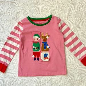 Mini Boden Girls Christmas Shirt